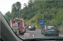 Unfall mit langem Rückstau in Oberwil
