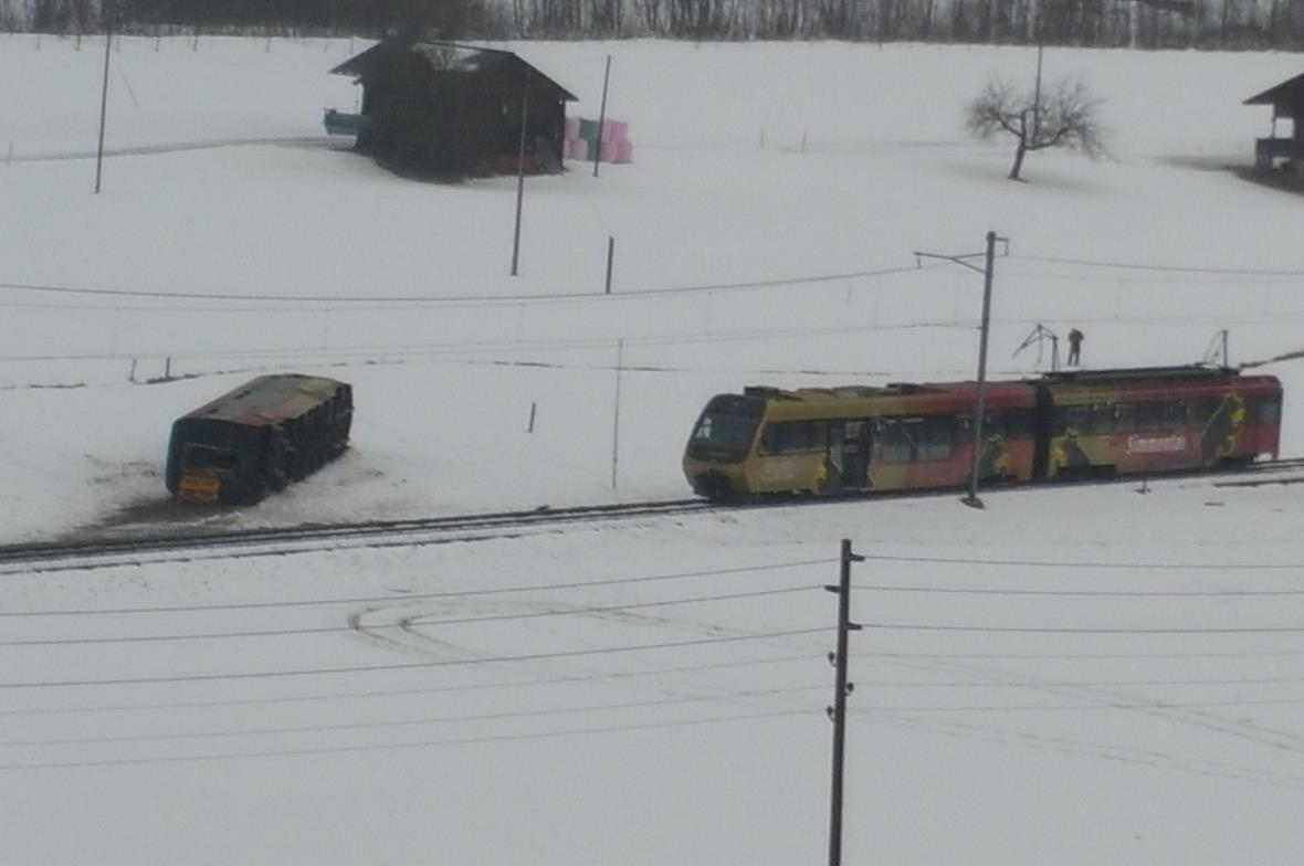 Acht verletzte Passagiere wegen entgleistem Zug auf der Strecke Lenk–Zweisimmen