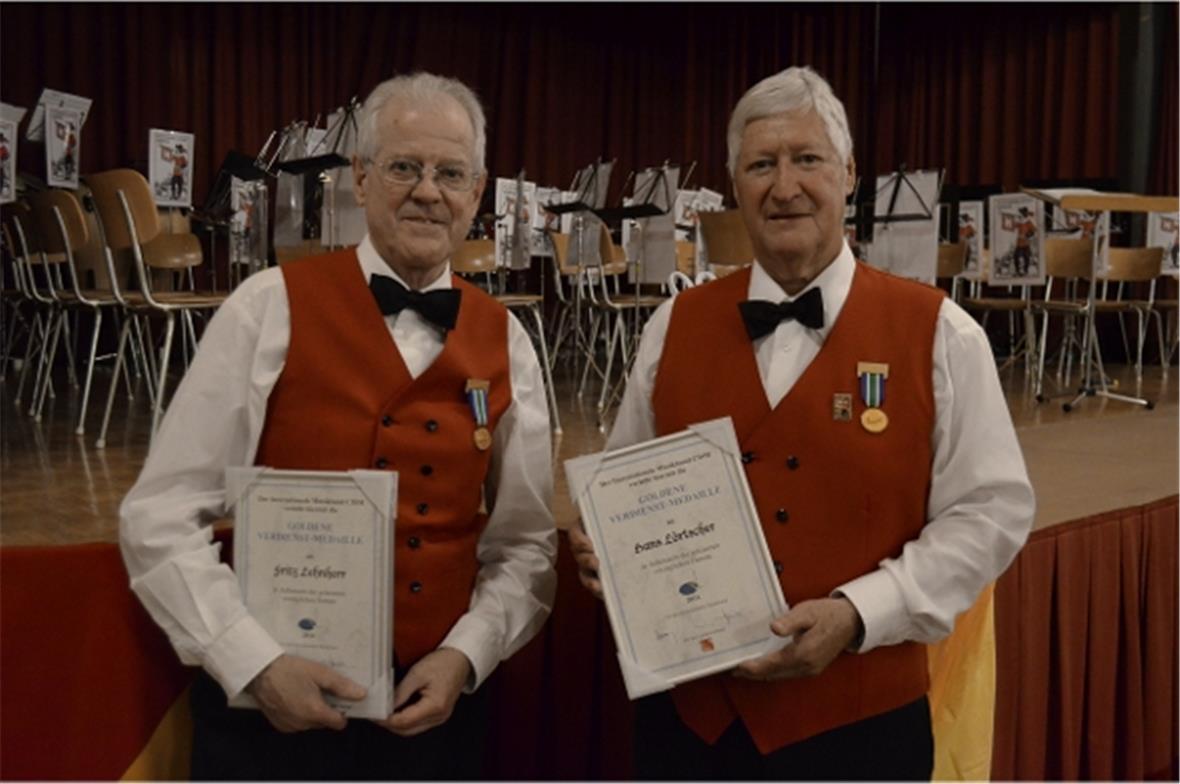 Zwei Musikanten zu CISM-Veteranen ernannt