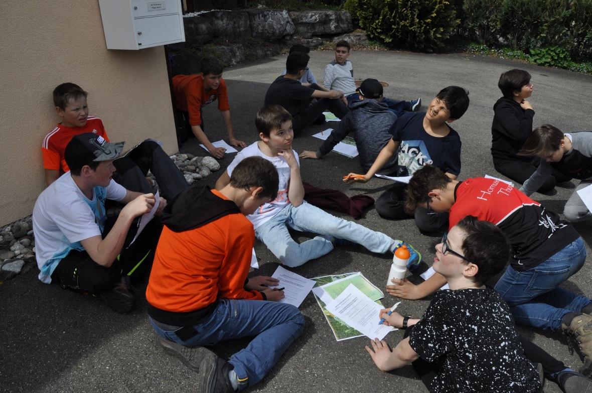  Am Nachmittag auf dem Orientierungslauf mit den Brieffreudnen.