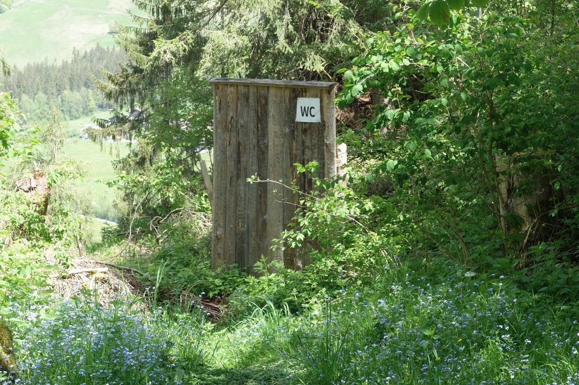 … und auch für die «Notdurft» ist gesorgt.
