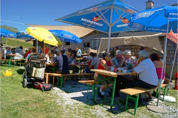 1.-August-Brunch auf der Alp Fängli.