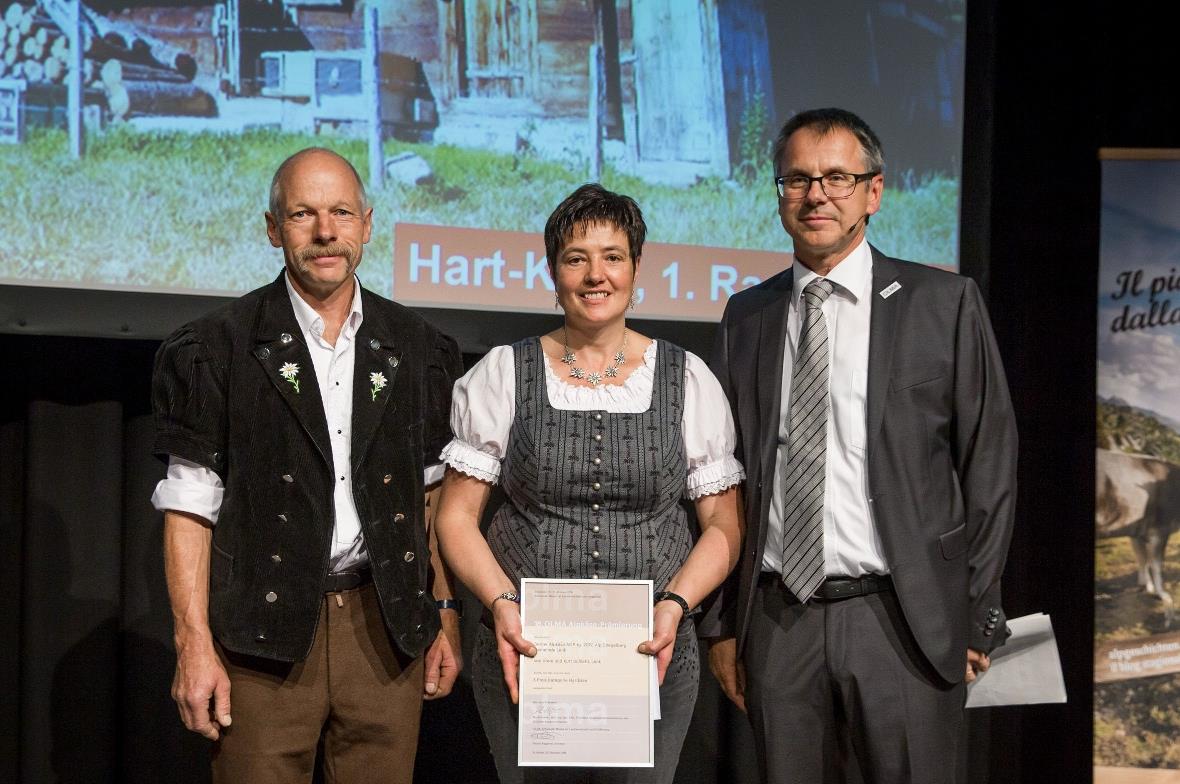 1. Preis in der Kategorie Berner Alpkäse AOP, Jg. 2017:  Kurt und Vreni Schletti...