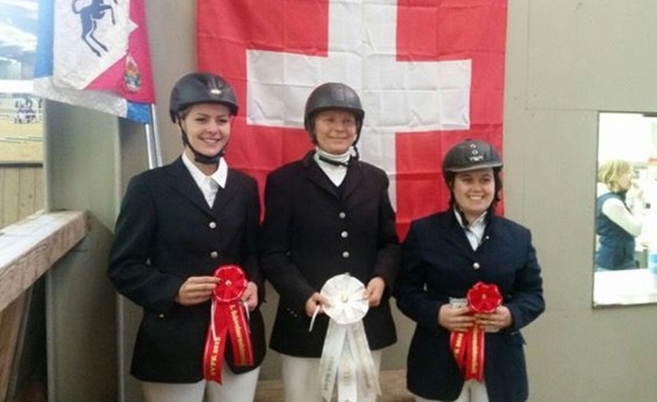 2. Rang für Natacha Mathys (links), 1. Rang Maya Siebenmann (Mitte) und auf dem 3. Rang Andrea Hubler (rechts).