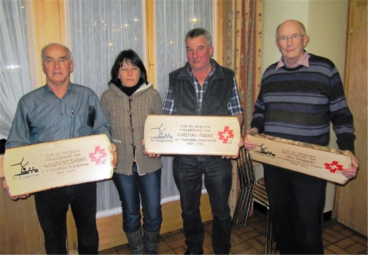50 Jahre Vereinsmitgliedschaft verdienen eine besondere Würdigung.