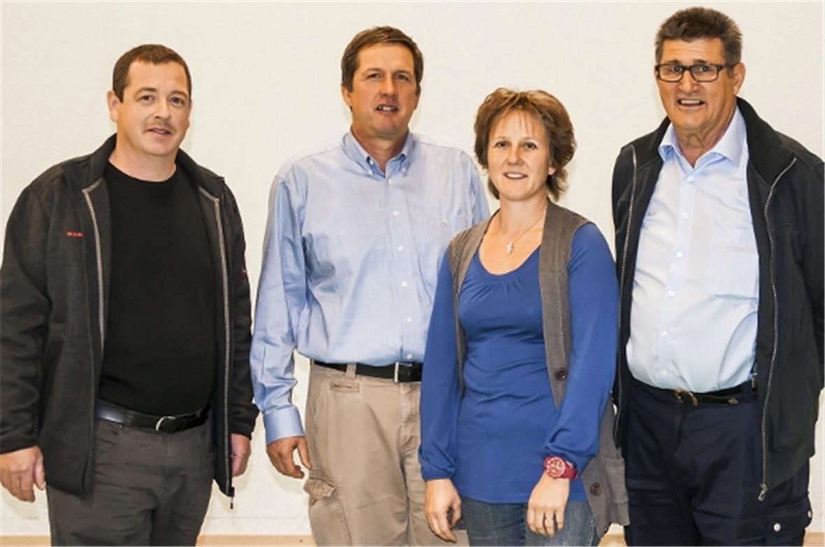 Ab 2015 im Gemeinderat sitzen v.l. Emil Wälti (neu), Andreas Hutzli (bisher), Susanna Maier-Rindlisbacher (neu), Fred Stocker (bisher), (Adrian Bieri wegen Abwesenheit nicht auf dem Bild).