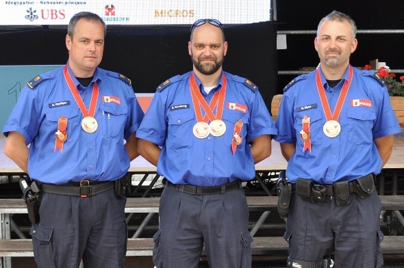 Adrian Oppliger, Reto Heimberg, Reto Wyss.