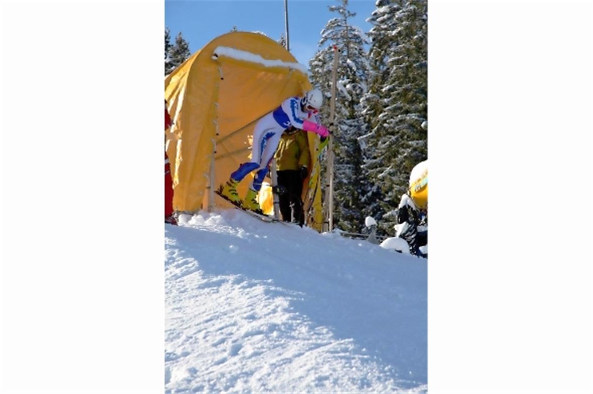 Alabyev Alexandr RUS am Slalom Start.