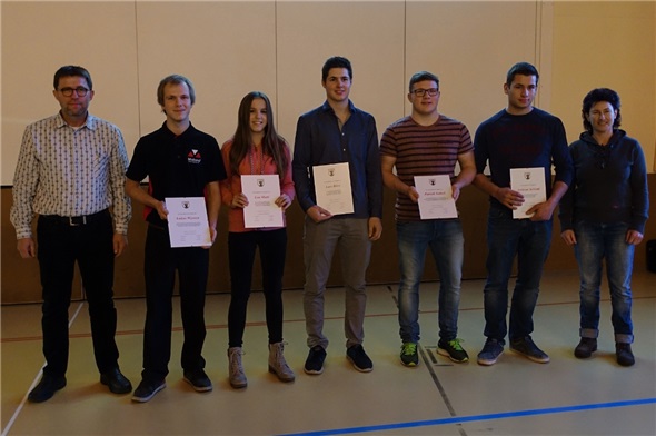Albin Buchs (Gemeindepräsident), Lukas Wyssen, Lea Matti, Lars Rösti, Patrick Gobeli, Andreas Schletti und Pia Perren (Gemeinderätin).