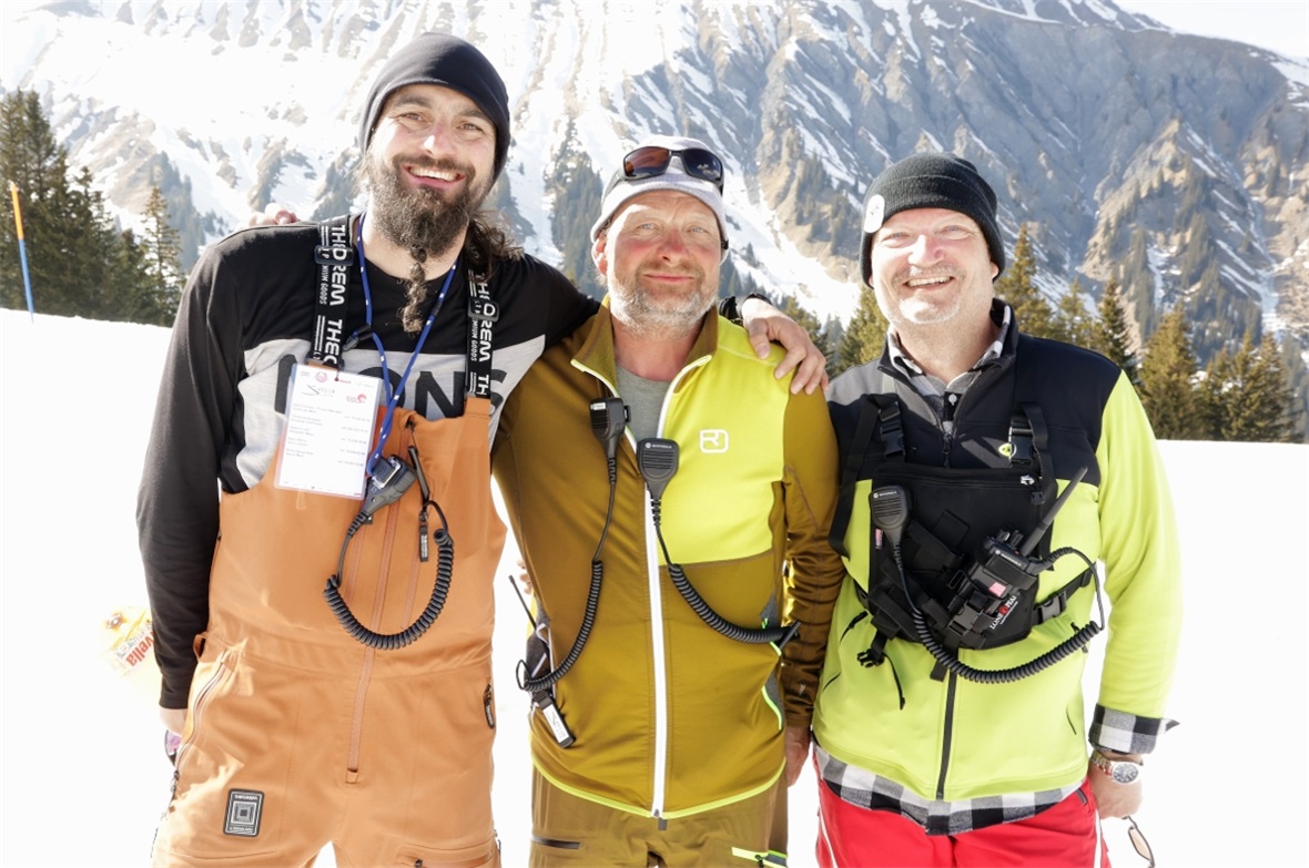 Alexander Meier, Adrian Zbären und Raymond Tschabold (v.l.) vom OK, hatten am So...