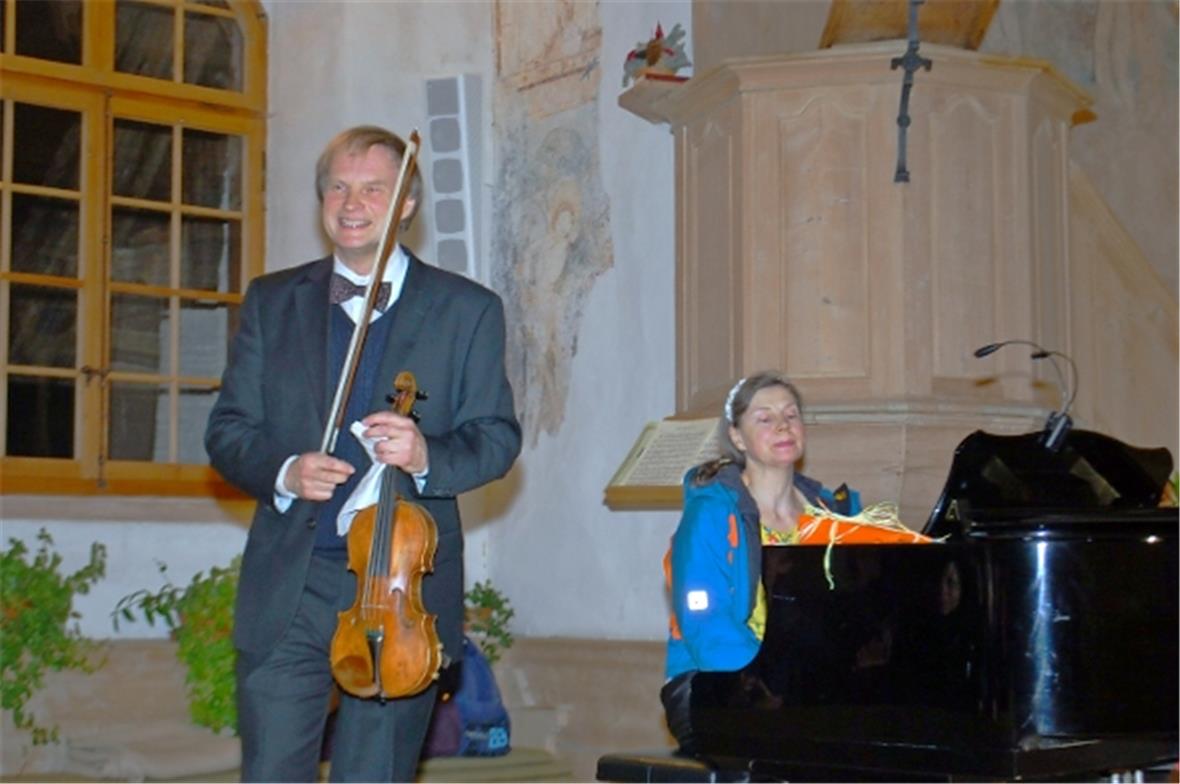 Alexandre und Daniela Dubach während dem Applaus