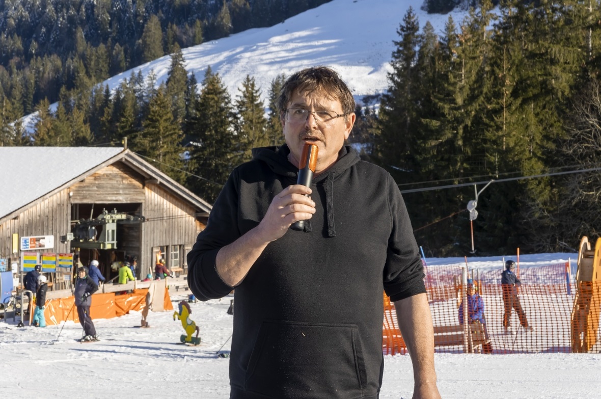 Als Speaker machte sich der Mit-Organisator Dominik Blatti ebenfalls gut.