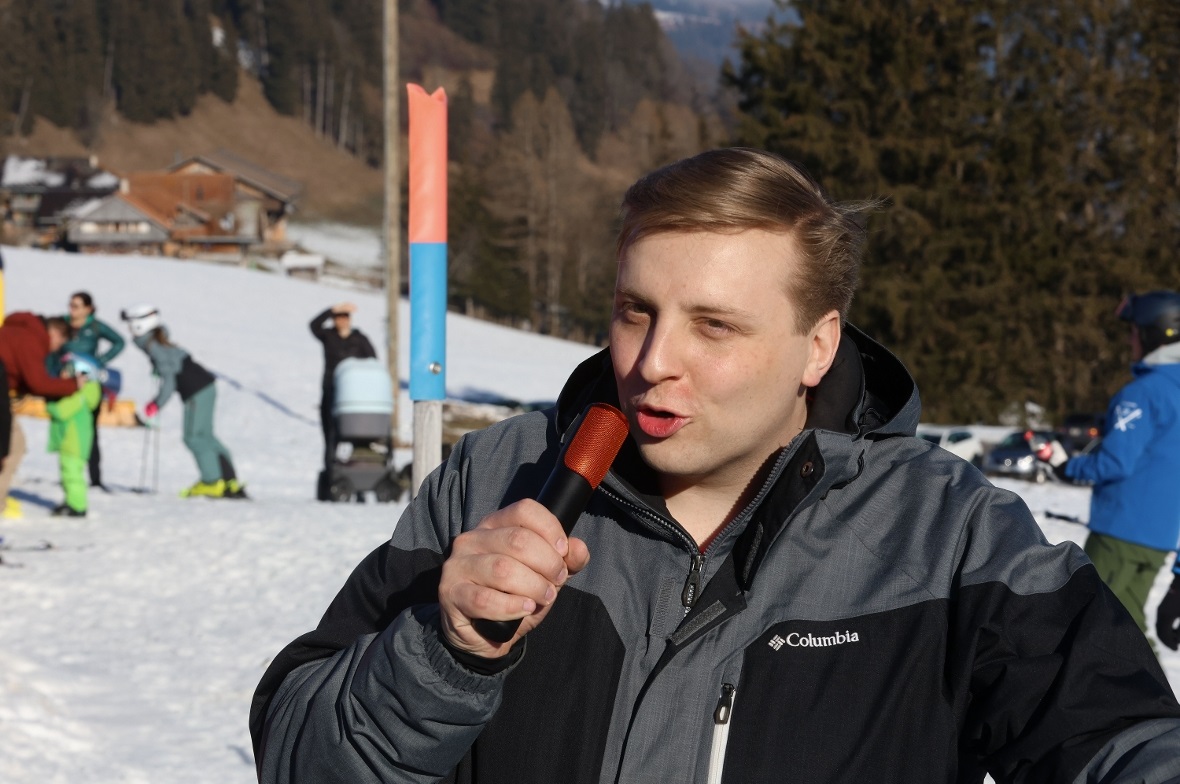 Als Speaker machte sich der Mit-Organisator Nils Fiechter ebenfalls gut.