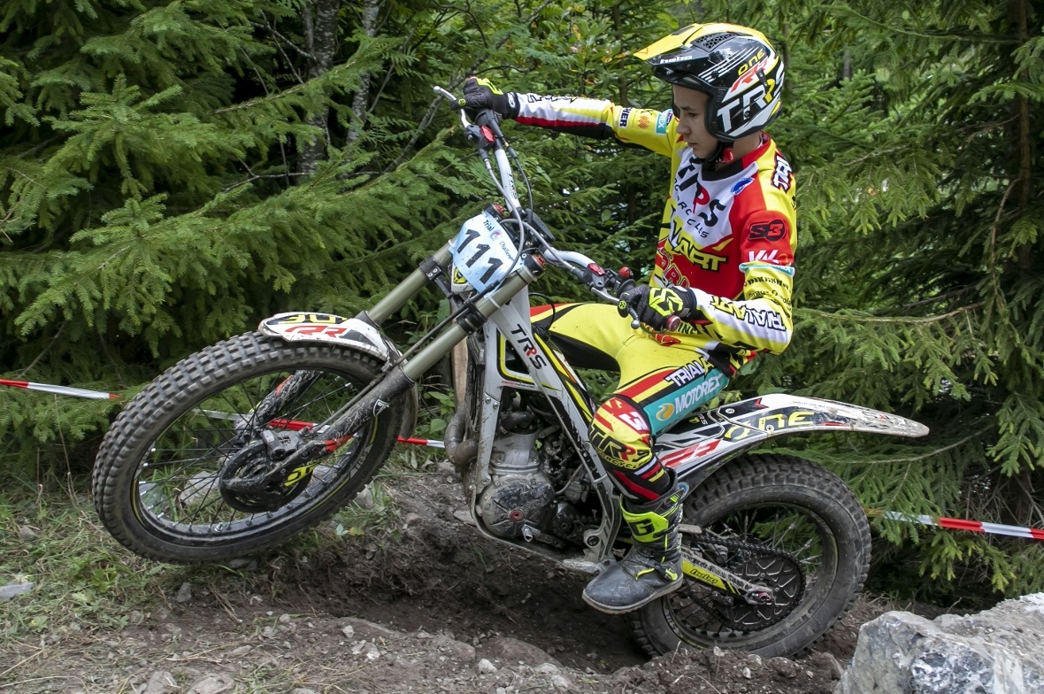 Am Samstag war Luca Reber im Einsatz beim Trial-Grimmialp.