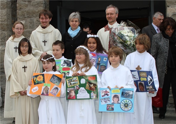 Am Sonntag feierten in Gstaad 6 Kinder Erstkommunion.