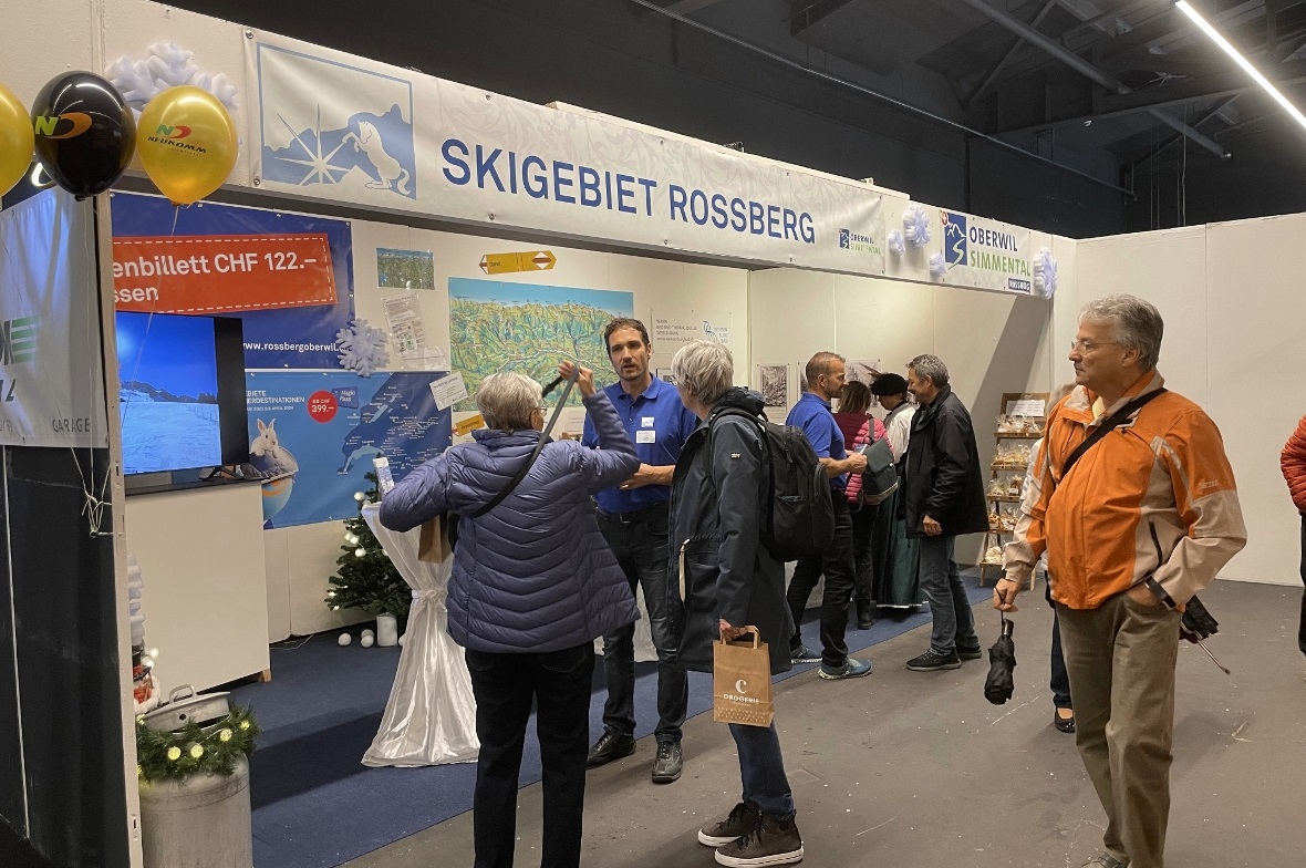 Gute Gespräche an der Neulandausstellung geführt Am Stand von Oberwil herrschte an der Neuland-Ausstellung reger Betrieb.