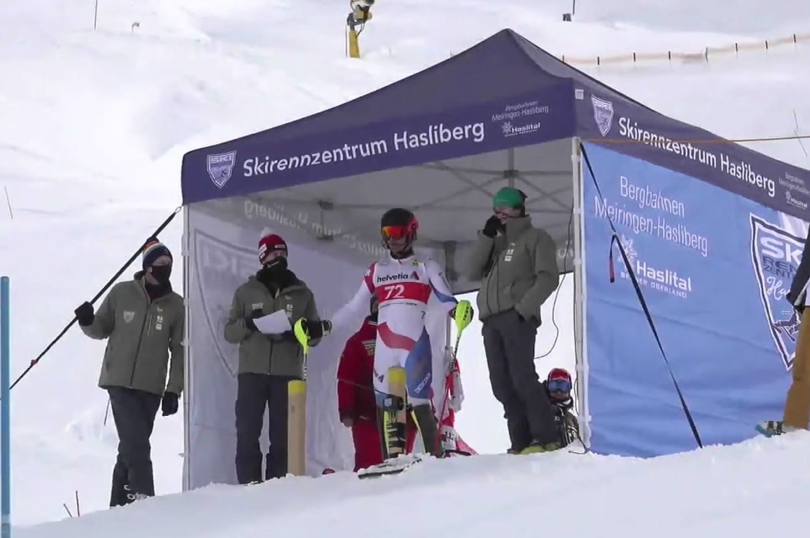 Am Start am Hasliberg: Matthias Grünenwald.