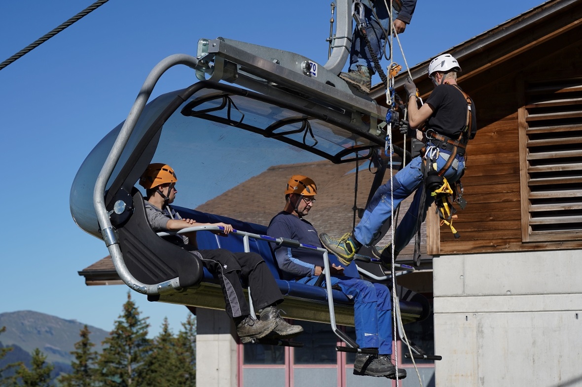 Am Vormittag wurde erstmal intern geübt.