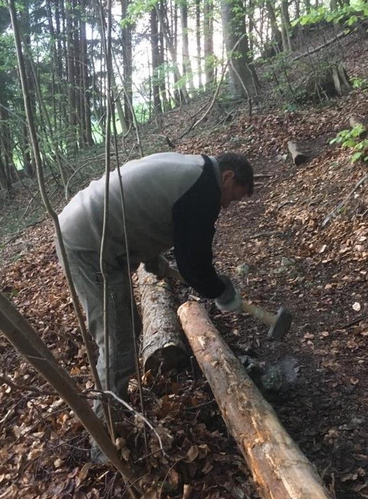 Andi Hofstetter bei vollem Einsatz.