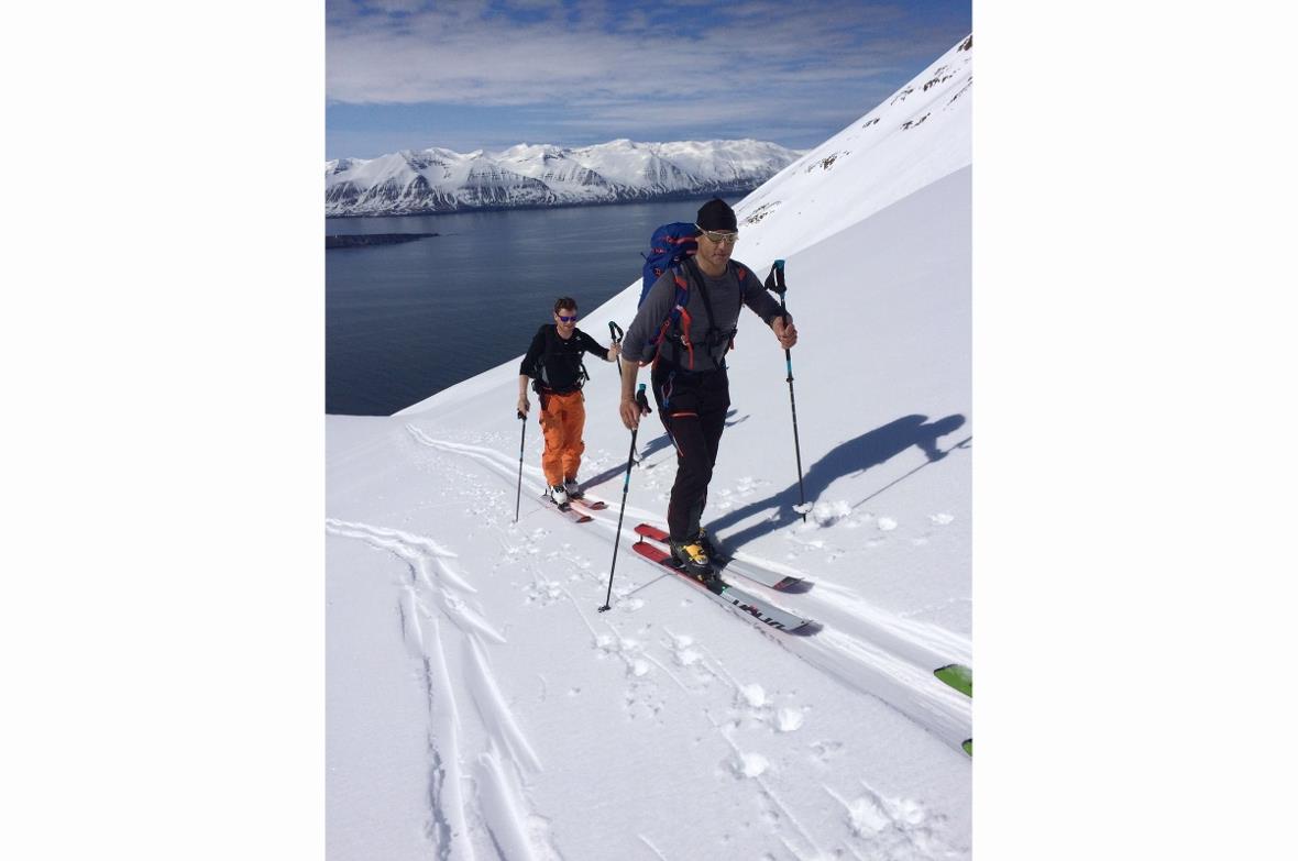 André Troxler während einer Skitourenwoche auf Island im April 2016.