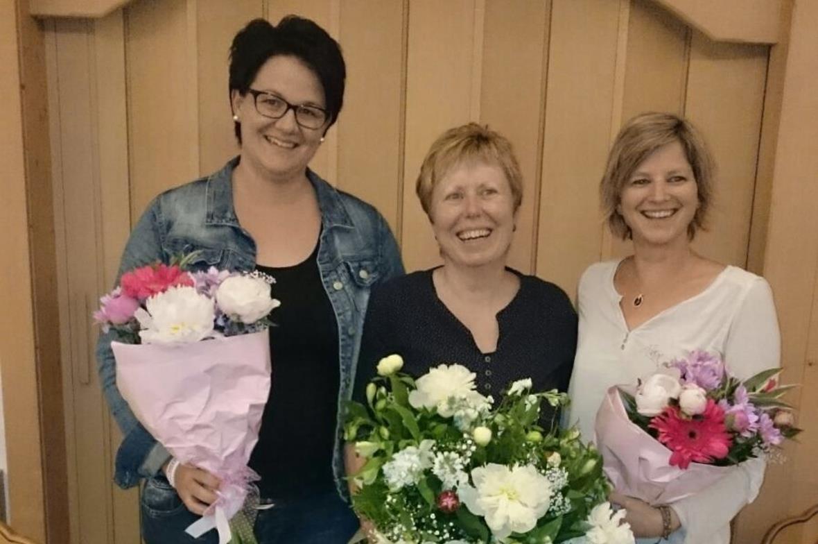 Andrea Linder, Madeleine Zahler und Nicole Schläppi.