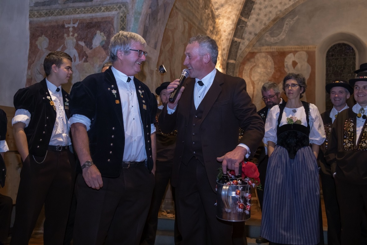 Andreas Brügger kam in einer Doppelfunktion als Gemeindepräsident und als Präsid...