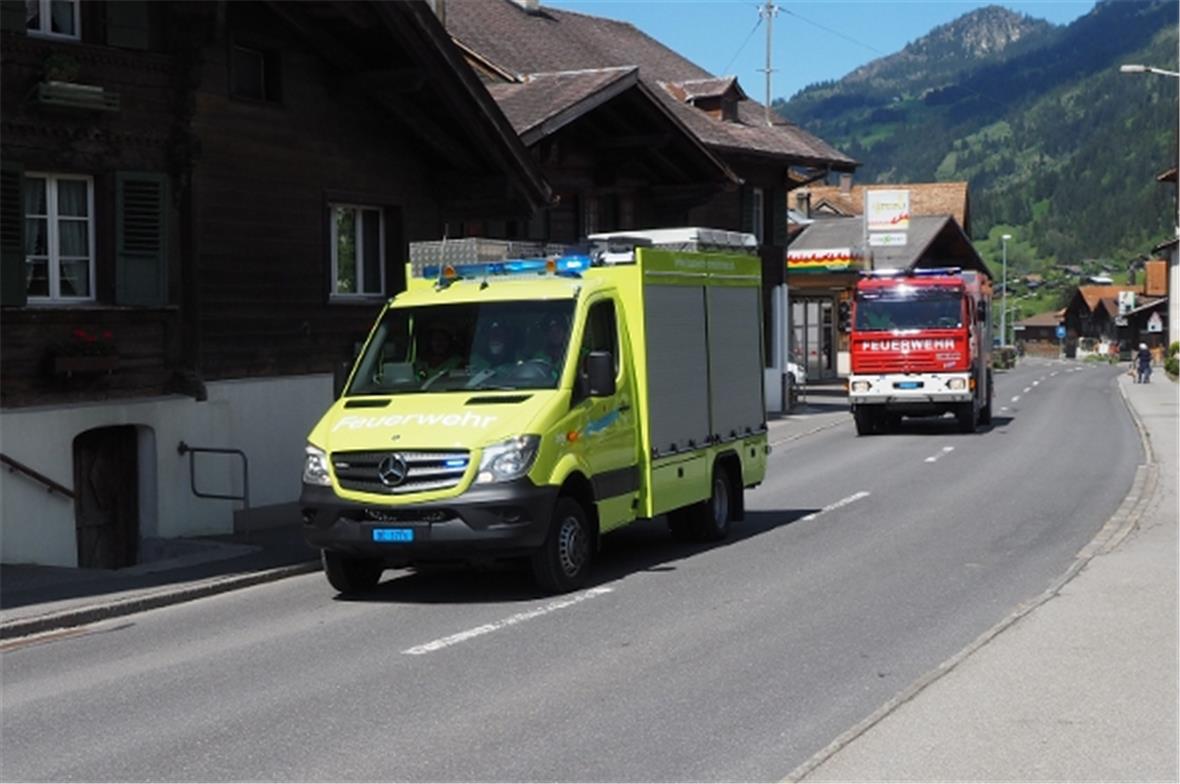 Anfahrt zur Rettungsübung.