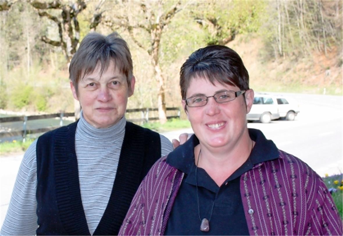 Annerös Kunz und Yolanda Siegenthaler.
