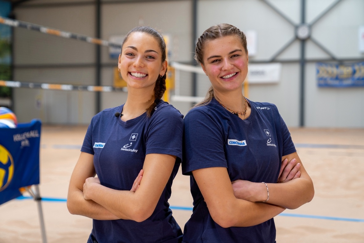 Annique Niederhauser und Leona Kernen aus Spiez sind als Zweite der U21-WM im Be...