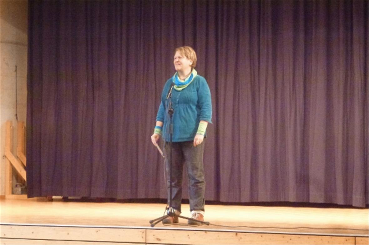 Ansprache und Verdankung von Simone Wampfler, Schulleiterin.