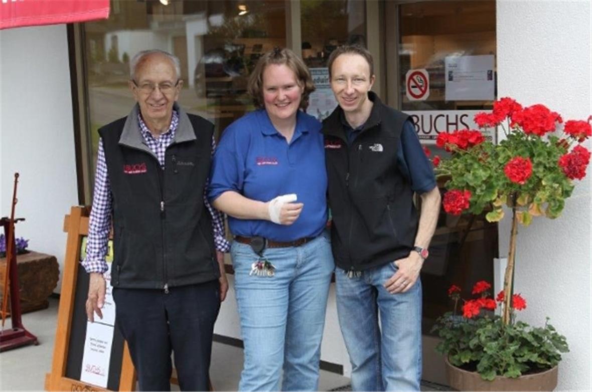 Armin Buchs mit Sonja und Martin Buchs.