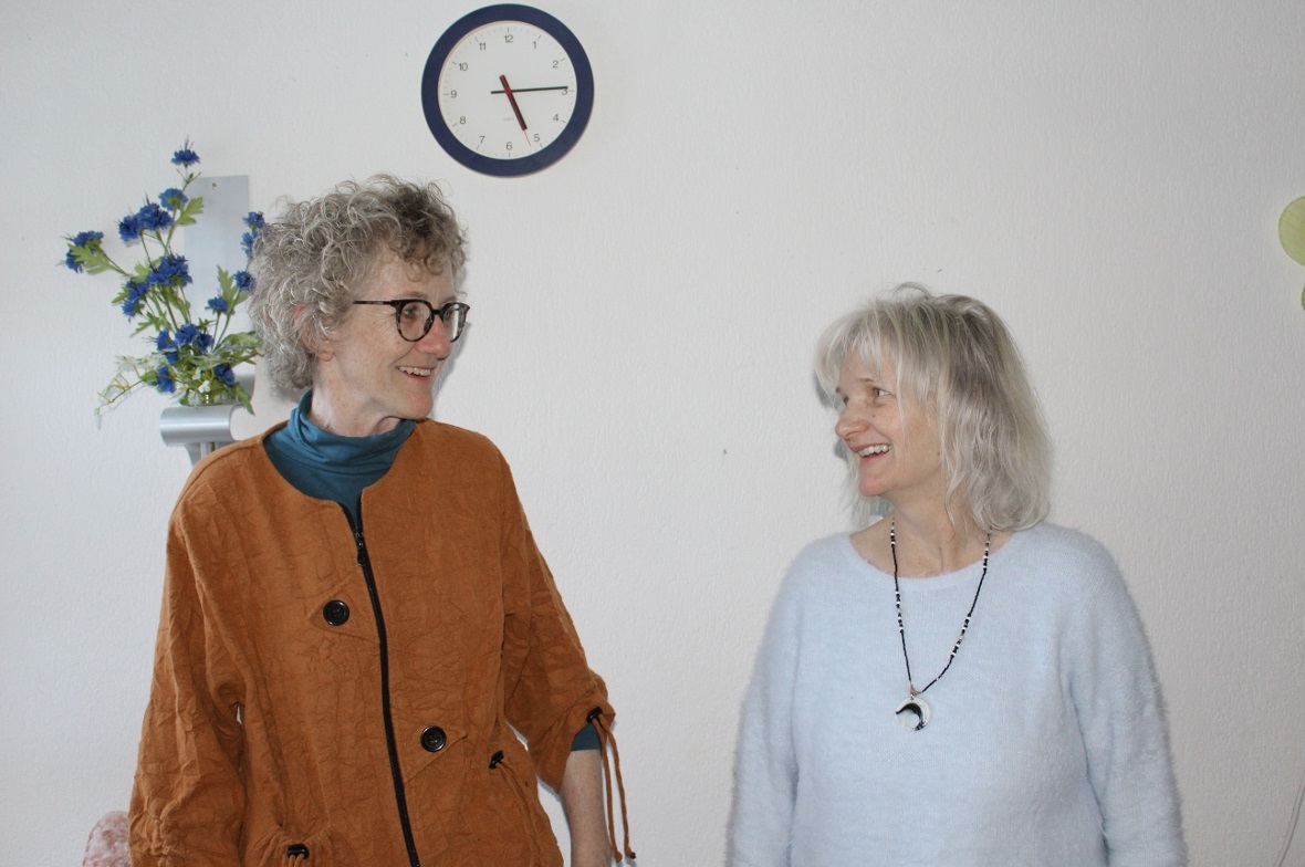Astrid Andrey und Verena Würsten freuten sich über das grosse Interesse an ihrer Arbeit.