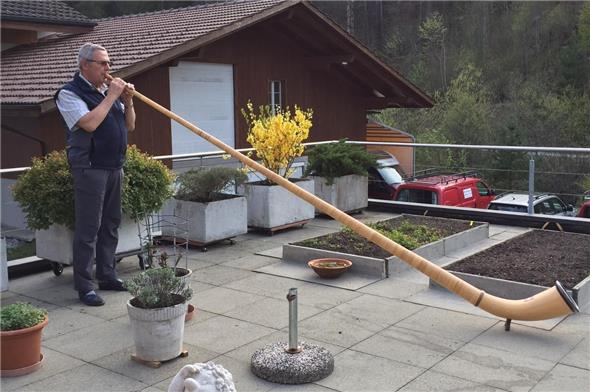 Auch Fritz Röthlisberger aus Oey ist solidarisch.