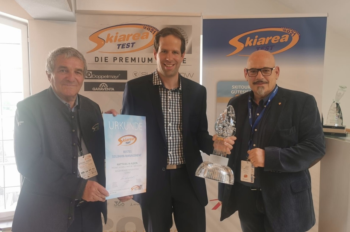 Auch der Preis für das beste Seilbahn-Management ging an die BDG.