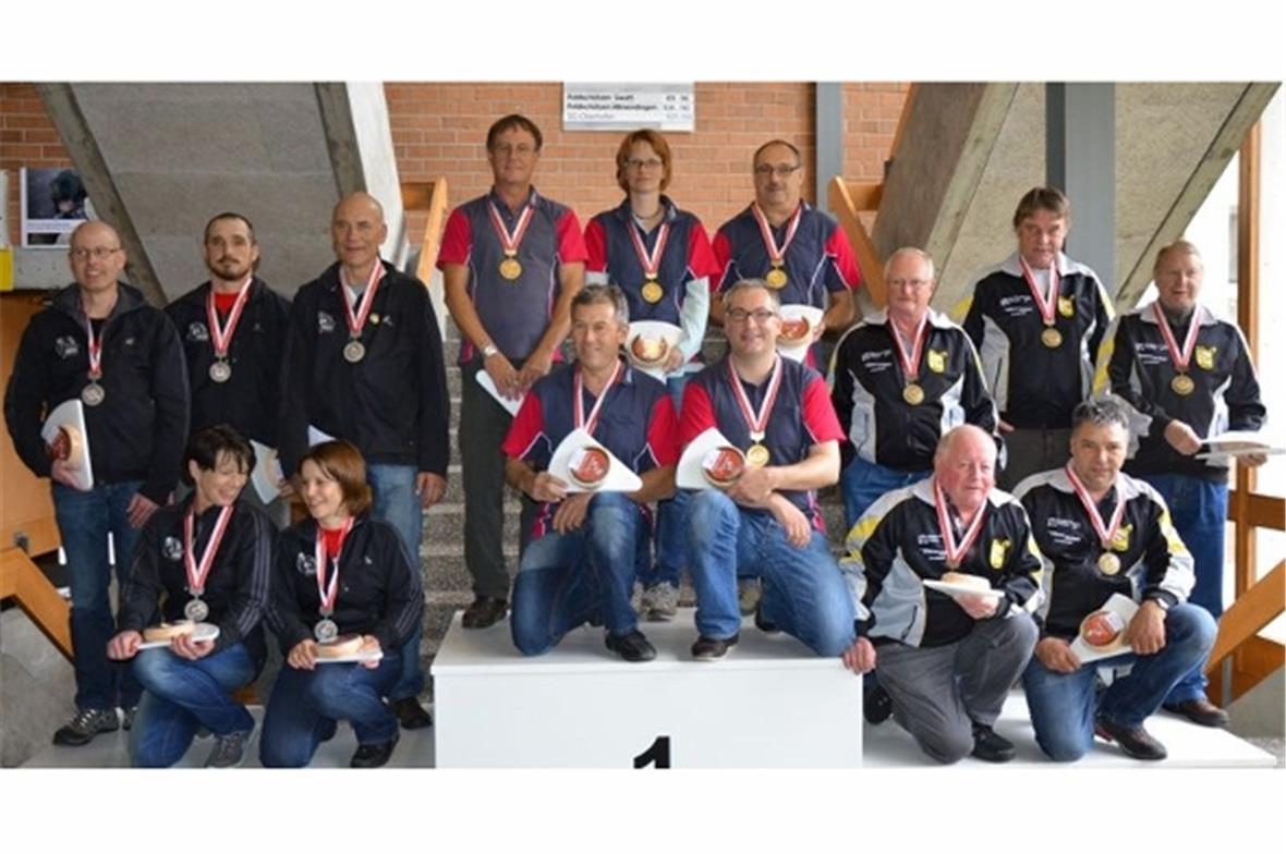 Auf das Podest kamen im Feld D der SG am Morgarten, SV Monstein und der MS Mannried.