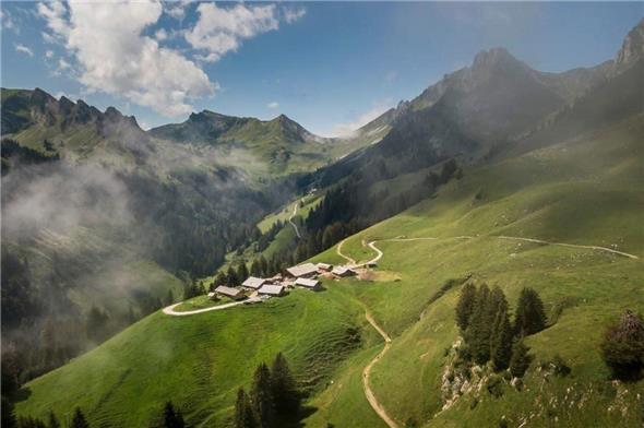 Auf der Alp Morgeten war Moderator Ralph Wicki gefordert.
