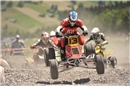 Auf vier Rädern Richtung Podestplatz: Beat Zeller (Boltigen) mit seinem Quad auf...