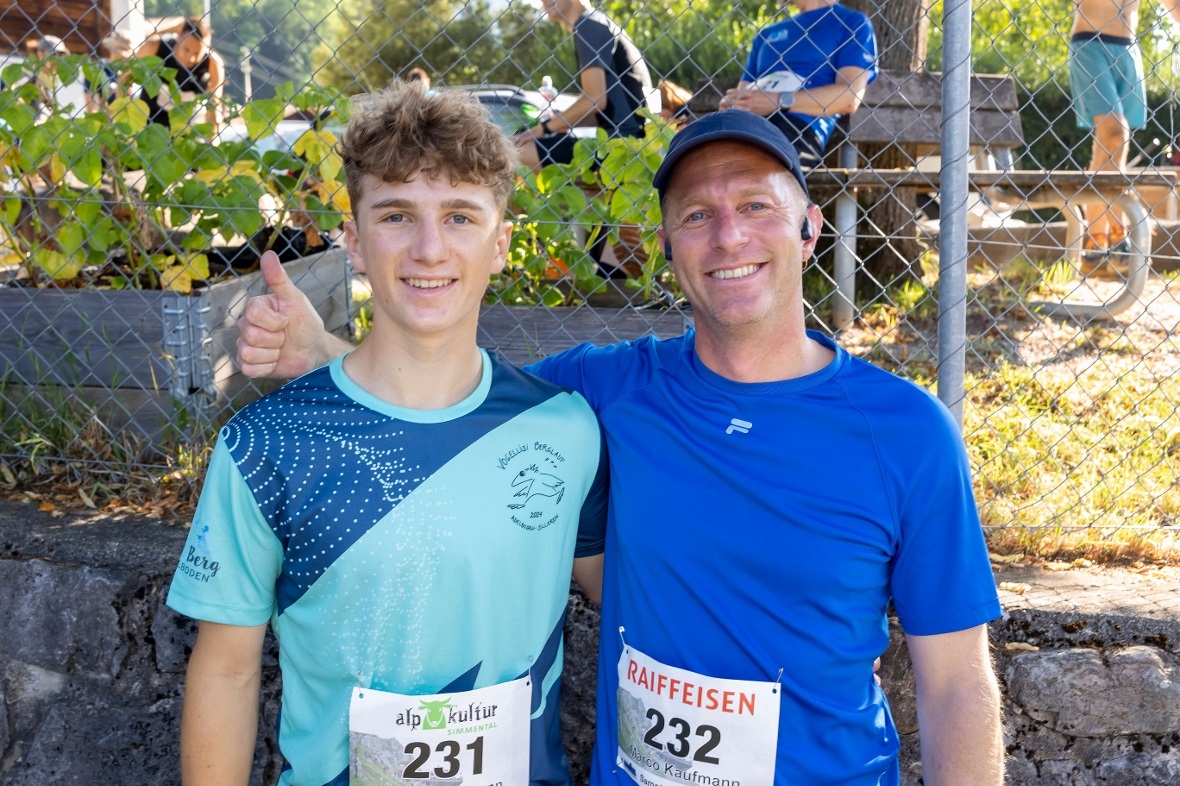 Aus Oey kamen Junior Livio und Papa Marco Kaufmann.