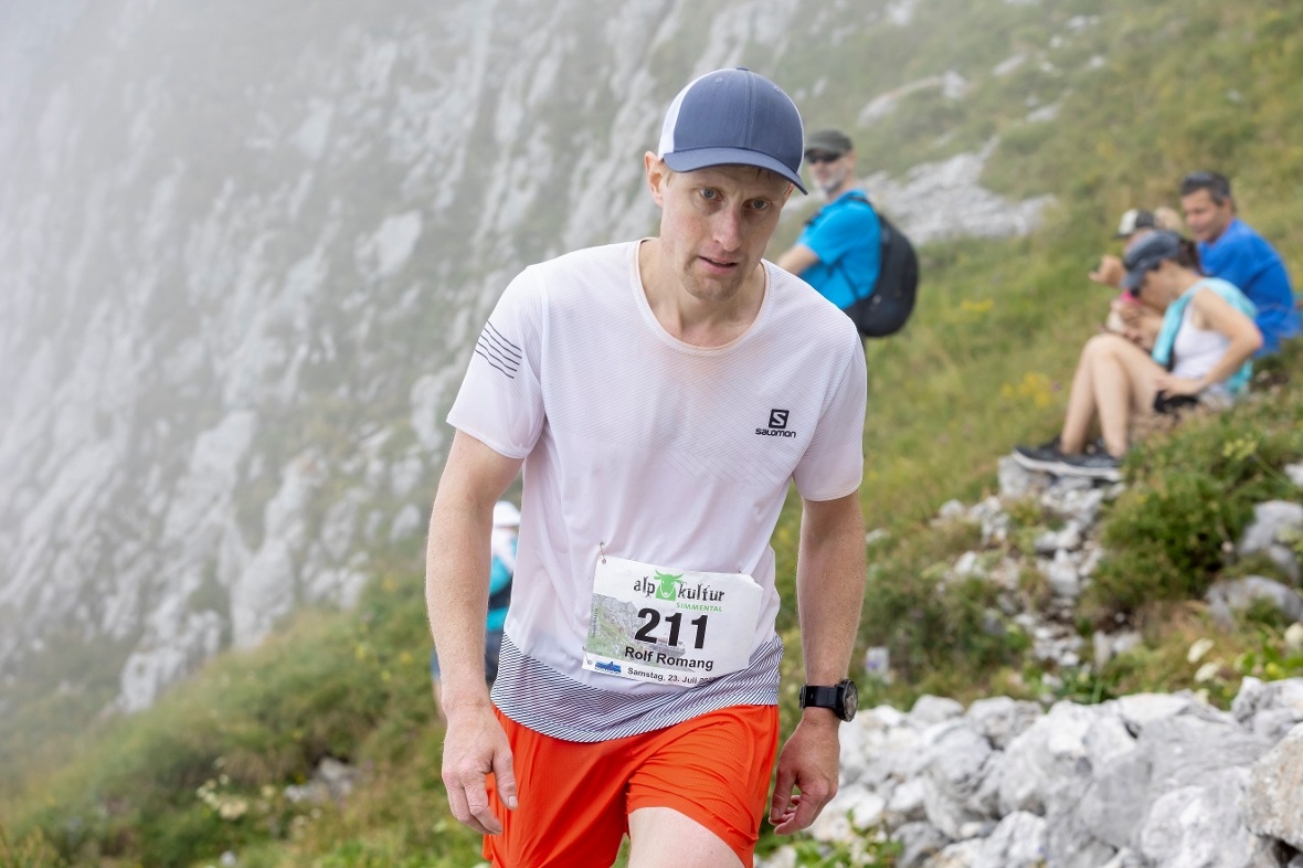 Aus Saanen reiste Rolf Romang an. Rang 63. im Overall hiess es im Ziel.