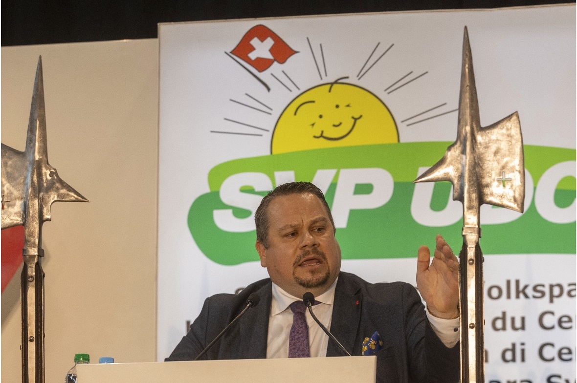 Aus dem Kanton Schwyz sprach Regierungsrat Xaver Schuler zu den Delegierten. Sei...