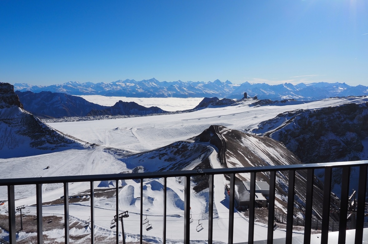 Ausblick von der Dachterrasse.