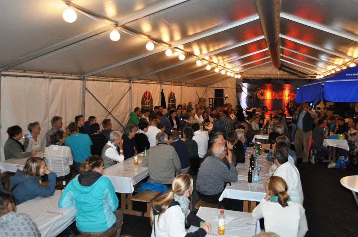 Ausgelassene Stimmung am Abend