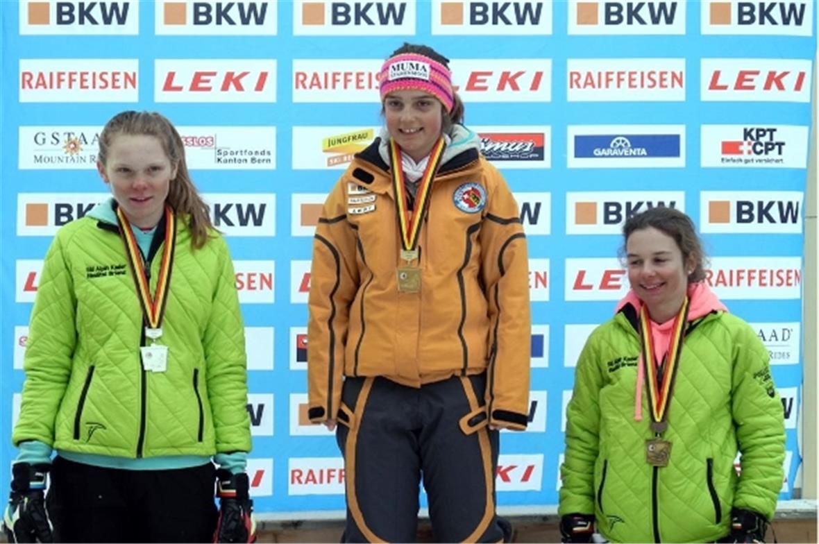 BOSV-Meister SL, v.l.: Elin Fuchs, Florence Kunz, Sue Fuchs.