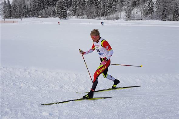 BOSV SSM Meister 2020 in der Kategorie U20 Nicola Buchs vom Skiclub Lenk.