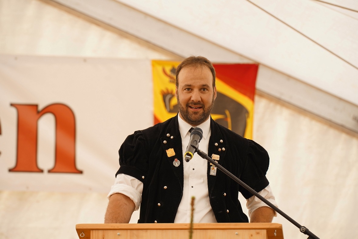 Balz Gerber hatte als Präsident des Ausrichterklubs Jodlerkllub Flüehblüemli Där...