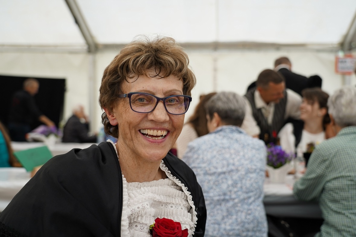 Barbara Wyss konnte zufrieden sein mit den von ihr geleiteten Jodlergruppen und ...