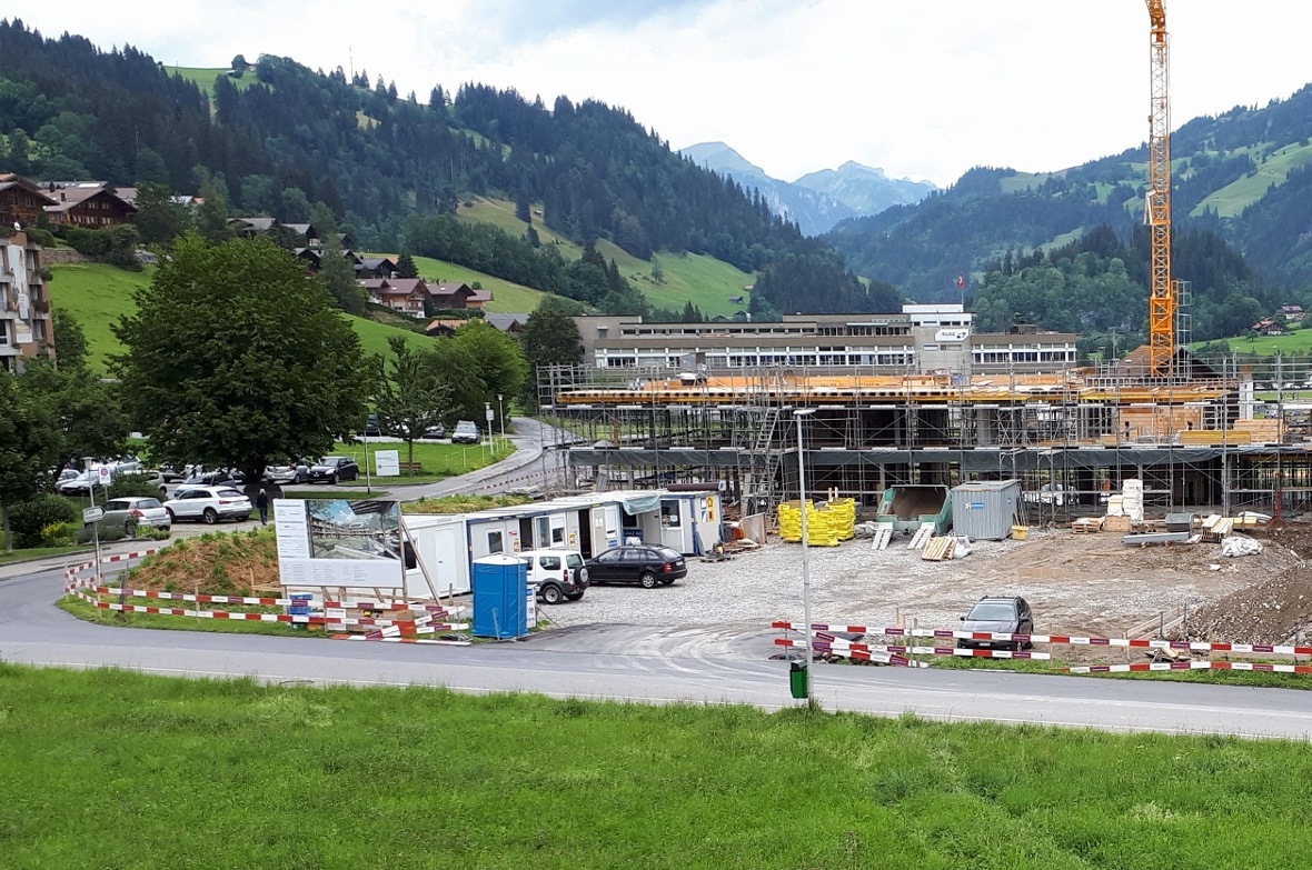 Bauprojekt am 24. Juli 2020.