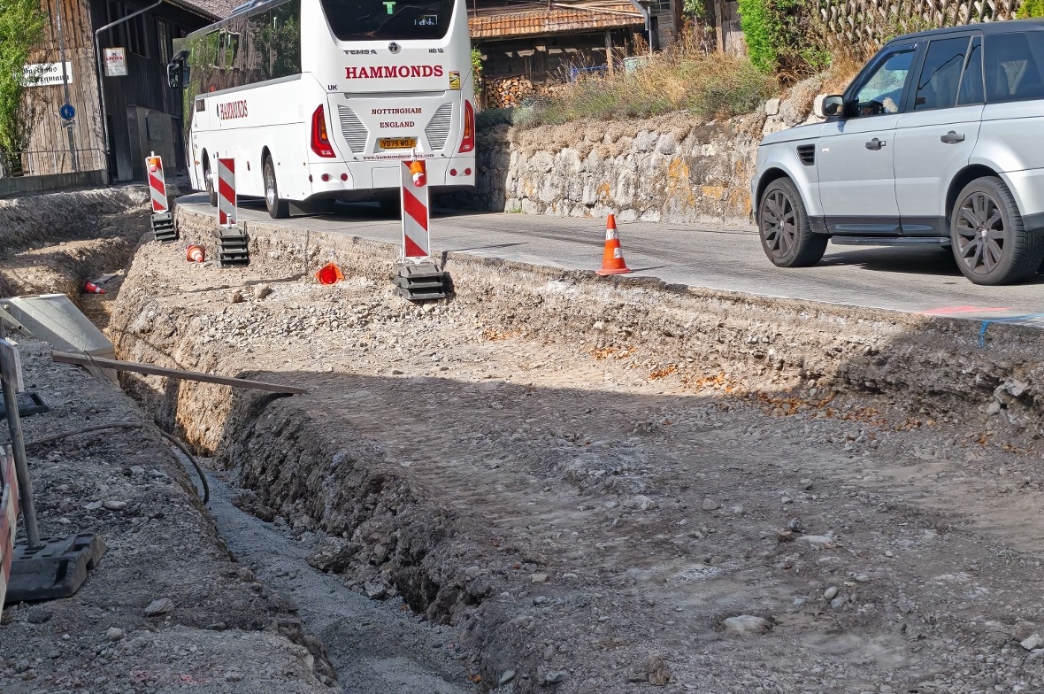 Baustelle Reidenbach: Die Kantonsstrasse wird derzeit saniert.
