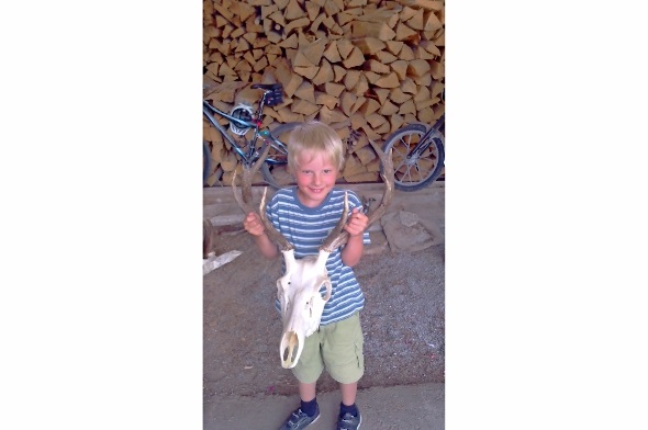 Begeisterung für die Hirschhörner.