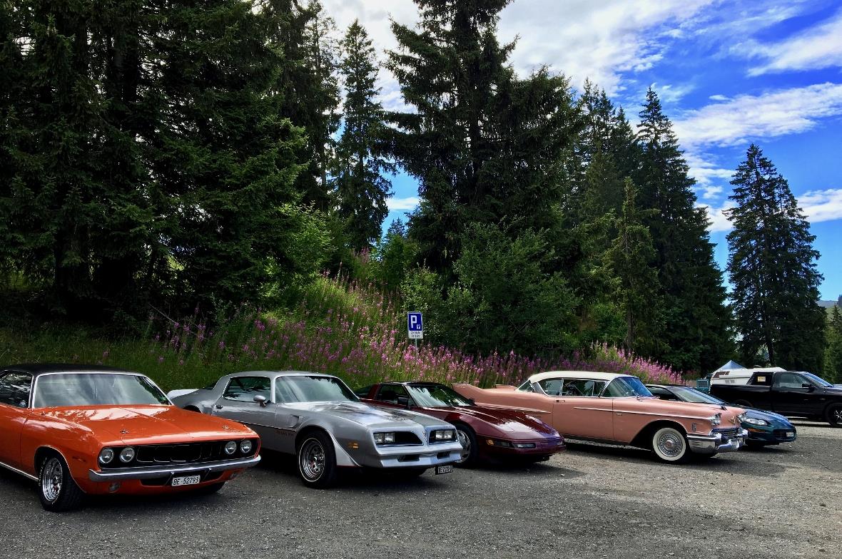 Bei bestem Wetter konnten US-Dream-Cars bestaunt werden.